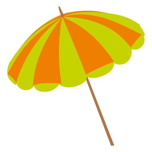 Icono de paraguas de colores Diseño PNG