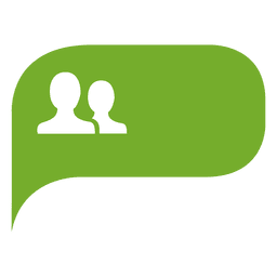 Support icon bubble infographic PNG Design