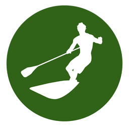 Icono de círculo de deporte de surf Diseño PNG