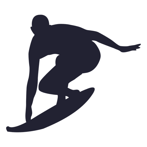 Surfing Sport Silhouette 2 Transparent Png Svg Vector File