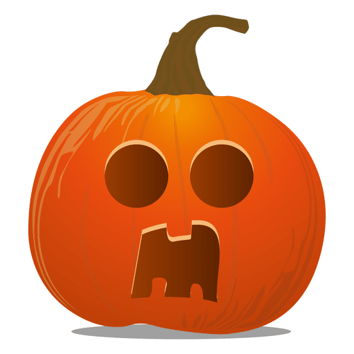 Surprise pumpkin emoticon