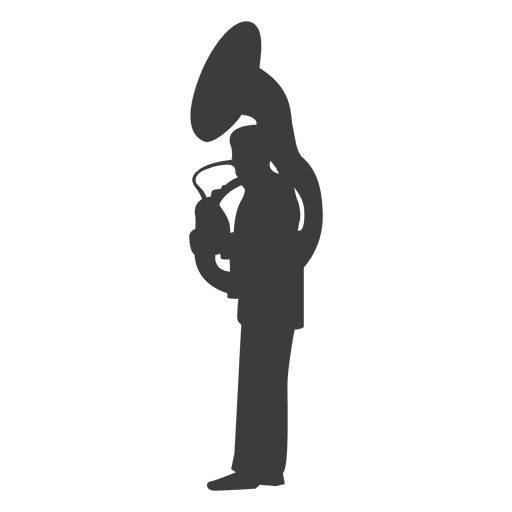 Suzzaphon Musiker Silhouette PNG-Design