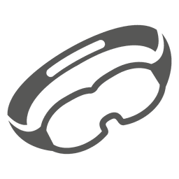 Icono plano de gafas de natación Diseño PNG
