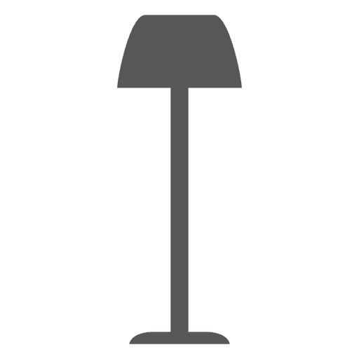 Table lamp icon silhouette