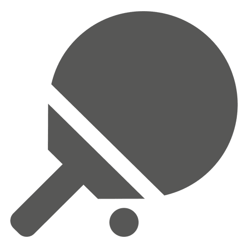 Icono de raqueta de pelota de tenis de mesa Diseño PNG