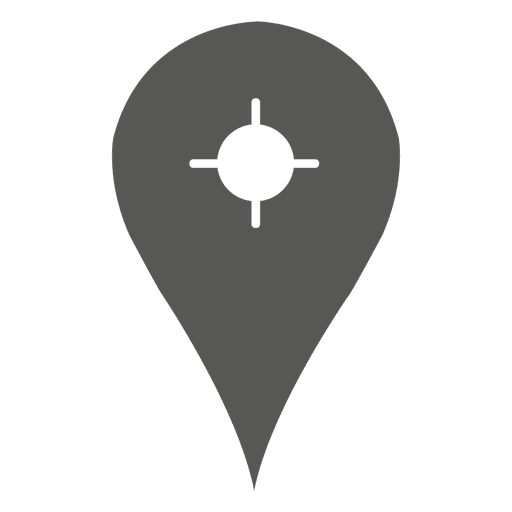 Target inside location marker icon PNG Design