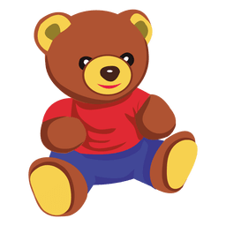 Teddy bear toy PNG Design