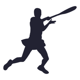 Tennis player woman silhouette Transparent PNG