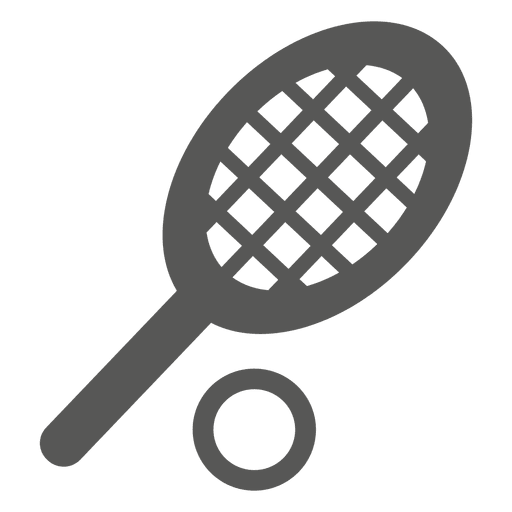 Tennis racket ball icon
