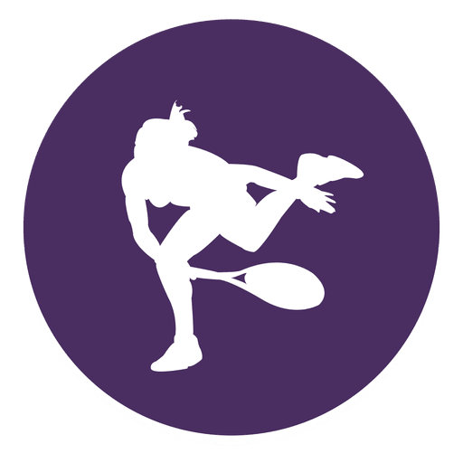 Tennis sport circle icon PNG Design