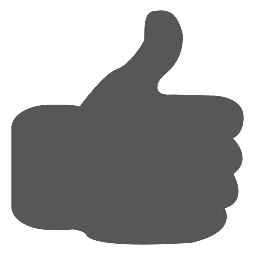 Thumbs up flat icon PNG Design