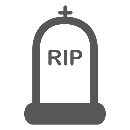 Tombstone flaches Symbol PNG-Design