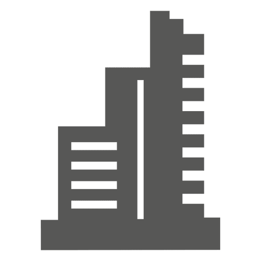 Icono de edificio de torre Diseño PNG