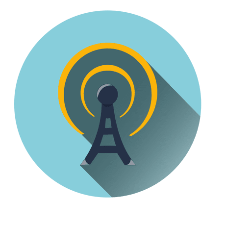 Tower radiation circle icon PNG Design