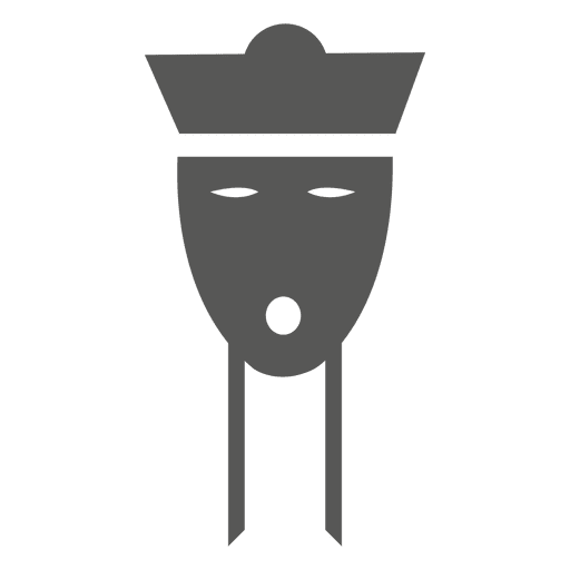 Icono de máscara tradicional china Diseño PNG