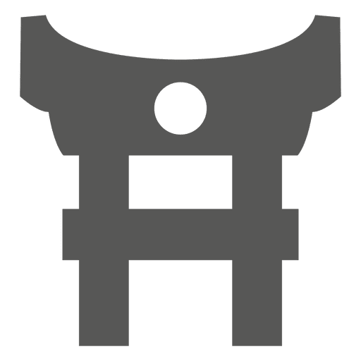 Traditional japanese gate icon
