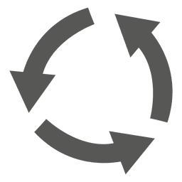 Sinal de rotatória Desenho PNG