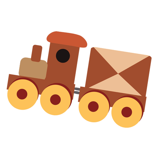 Train toy cartoon PNG Design