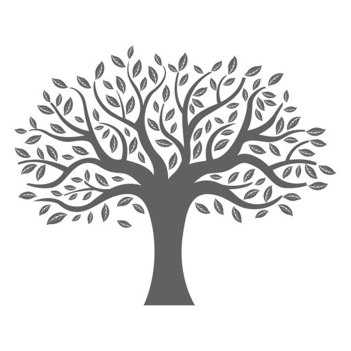 Simple Tree Silhouette Svg