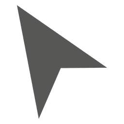 Icono de cursor del mouse triangular