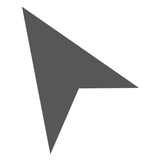 Icono de cursor del mouse triangular Diseño PNG