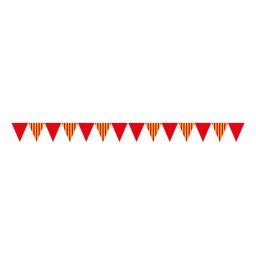 Triangle ribbon bunting 2 PNG Design