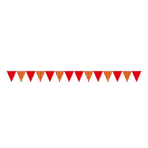 Banderines de cinta triangular 2 Diseño PNG