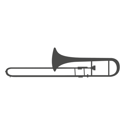 Silhueta de trombone Desenho PNG