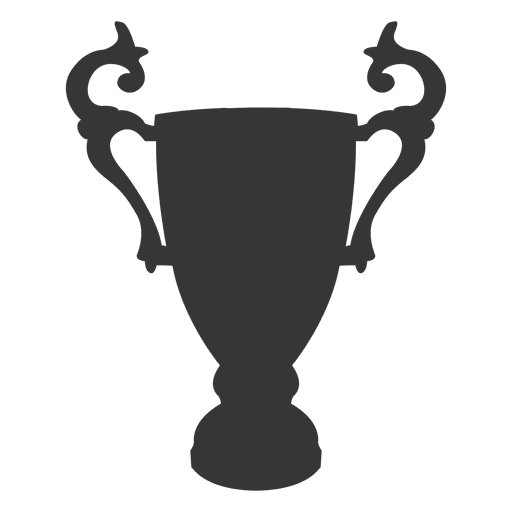 Trophy cup silhouette PNG Design
