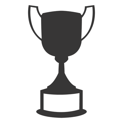Trophy cup silhouette 2 PNG Design