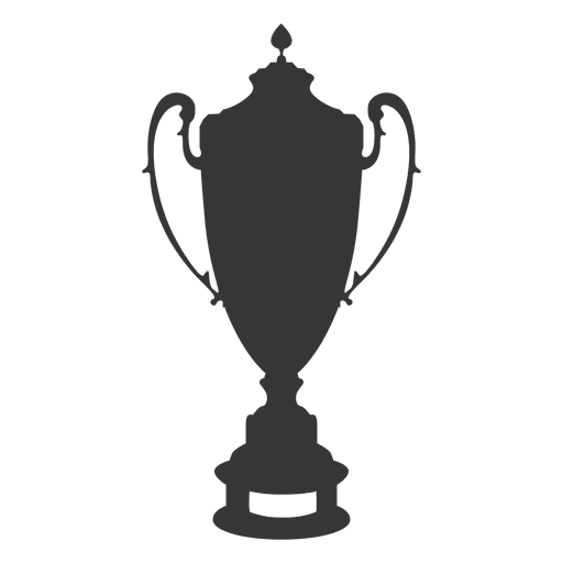 Trophy cup silhouette 3 PNG Design