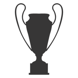 Trofeo copa silueta 4 Diseño PNG