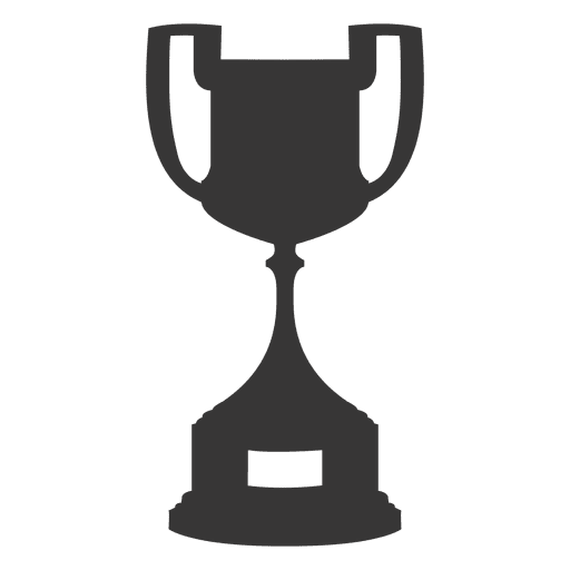 Trofeo copa silueta 6 Diseño PNG