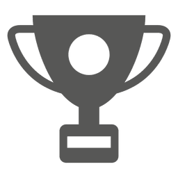 Ícone plano de troféu Desenho PNG