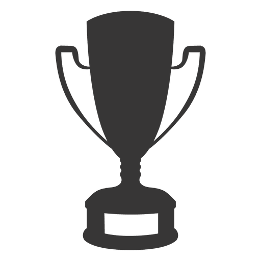 Trophy silhouette PNG Design