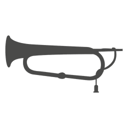 Trompete silhueta 2 Desenho PNG
