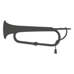 Trumpet silhouette 2 PNG Design