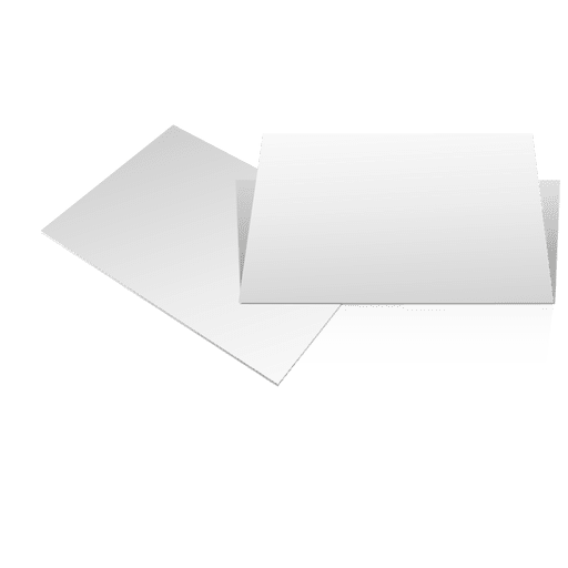 Two blank cards PNG Design