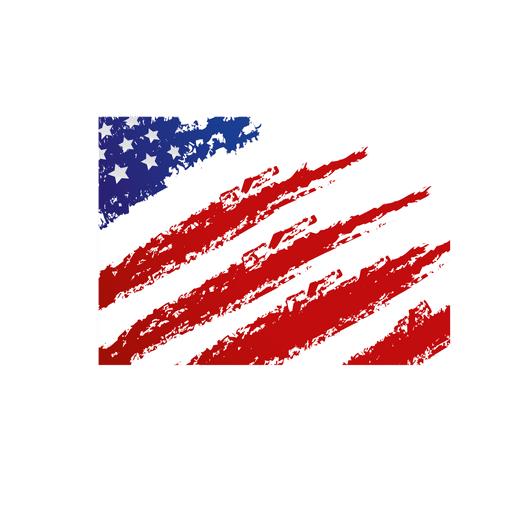 Vereinigte Staaten Grunge Flagge PNG-Design