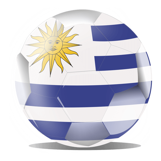 Uruguay flag ball PNG Design