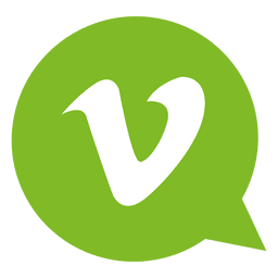 Vimeo bubble icon PNG Design