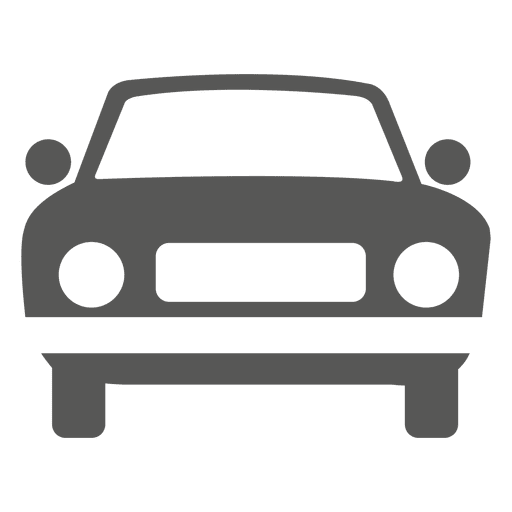 Icono de frente de coche de ?poca Diseño PNG