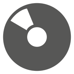 Icono de disco de vinilo Diseño PNG