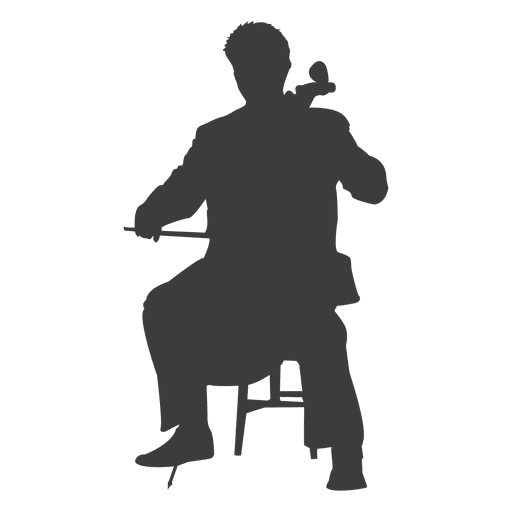 Violinist silhouette