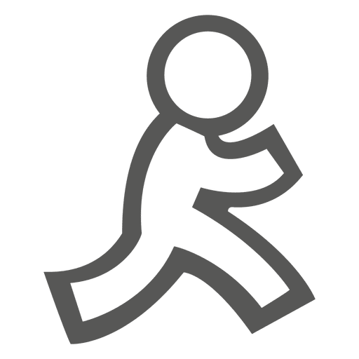Icono humano caminando Diseño PNG