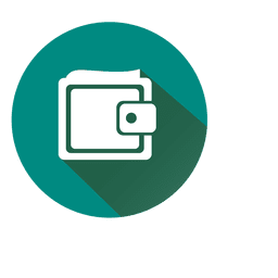 Icono de círculo de billetera Diseño PNG