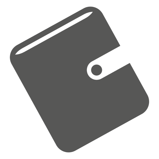 Silueta de icono de cartera Diseño PNG