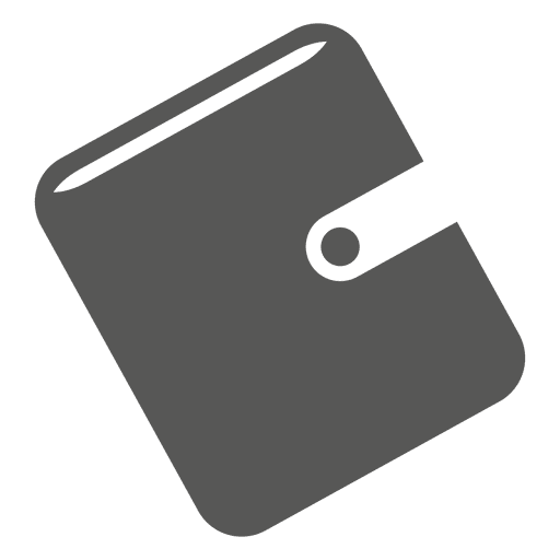 Wallet icon silhouette PNG Design
