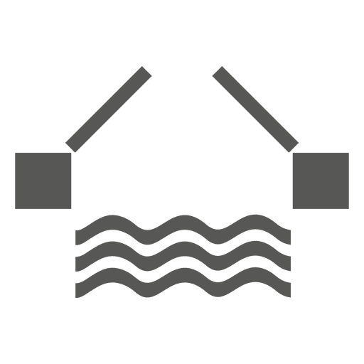 Wasserstraßensperrensymbol PNG-Design