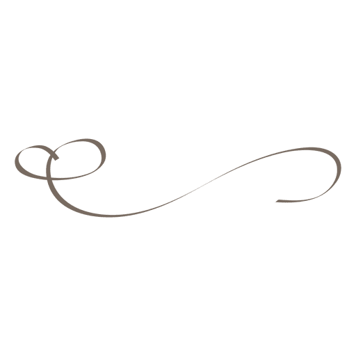 Wavy ornate line decoration PNG Design